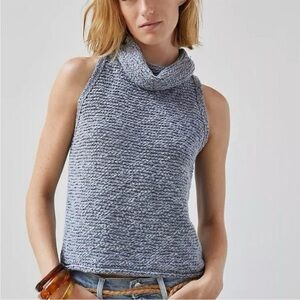 Pilcro Sleeveless Turtleneck Sweater